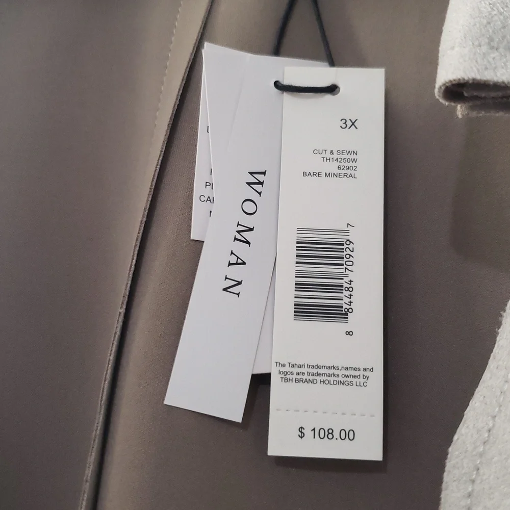 T Tahari Plus Size Mel Faux Suede Classic Trench Coat Light Taupe - Picture 5 of 15